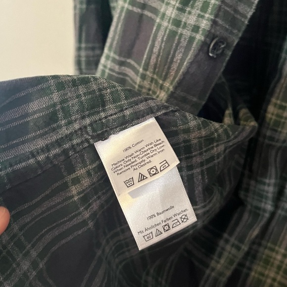 Eddie Bauer Set of 2 100% Cotton Flannels - Men’s Tall Large - Picture 8 of 12